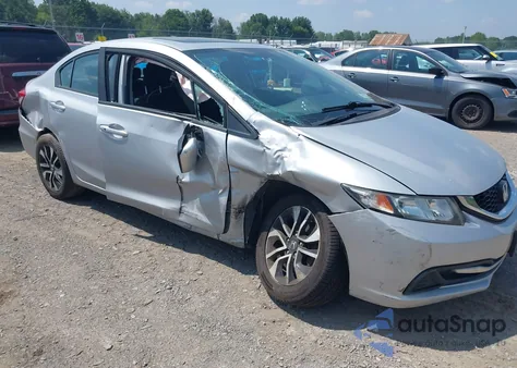 2015 Honda Civic Ex из США, поврежденный, VIN 2HGFB2F86FH508346